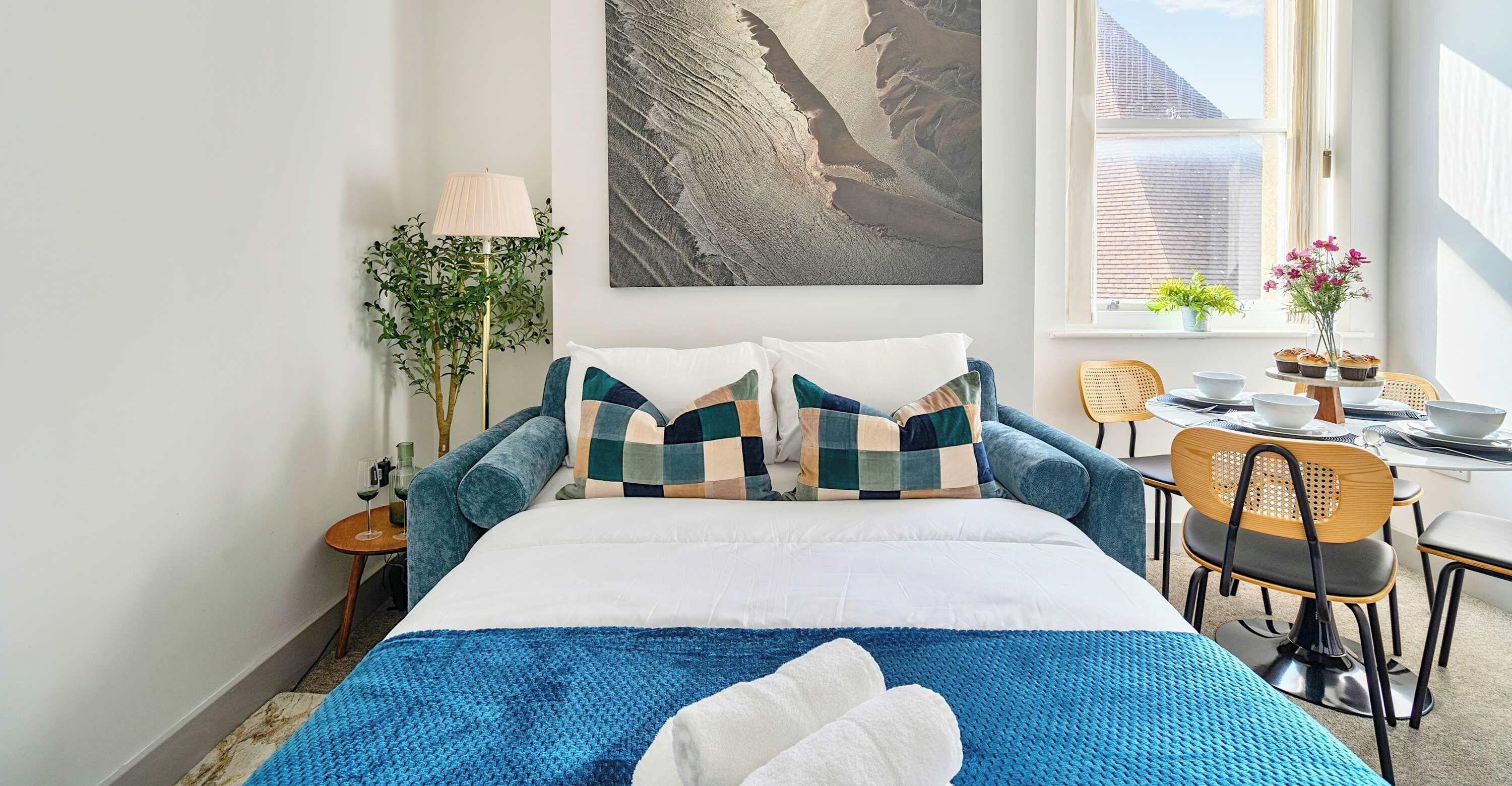 1 室のベッドルーム、アイロン / アイロン台、WiFi、ベッドシーツ