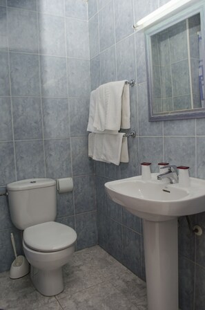 Hair dryer, bidet, towels, soap - Pensión Pardo (Benidorm)
