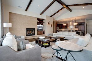 TV, fireplace, stereo - CHAD3 | Live in luxury | A/C | 4 King Suites | Private Hot Tub (Steamboat Springs)