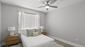 2 bedrooms, iron/ironing board, WiFi, bed sheets