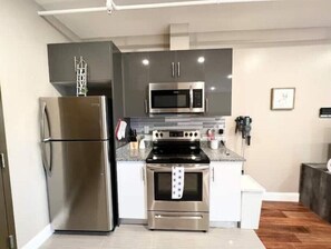 Fridge, microwave, oven, stovetop - 502 Luxury 1BR apartment  in center city
 (Philadelphia)
