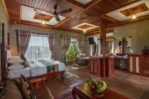 In-room safe, desk, laptop workspace, blackout drapes - Model Temple Resort & Spa (Siem Reap)