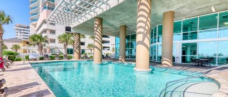 Piscina coperta, piscina all'aperto