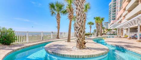 Indoor pool, outdoor pool