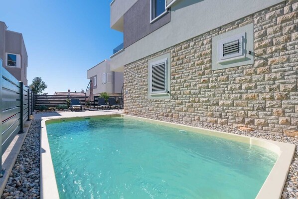 A heated pool