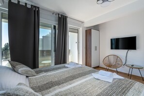 2 slaapkamers, een strijkplank/strijkijzer, wifi, beddengoed