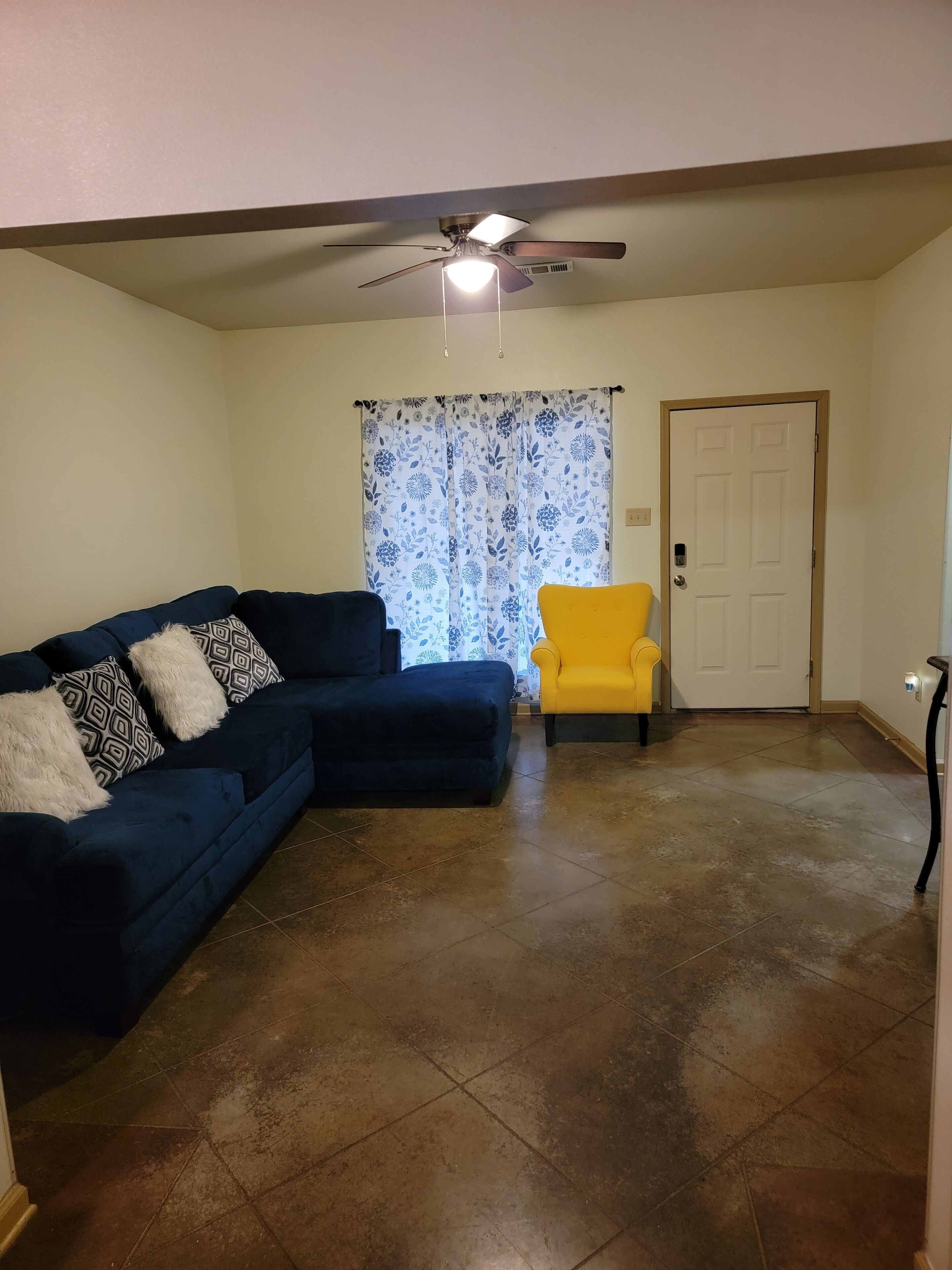 Unit A- A charming 3-bedroom, 2-bathroom duplex offering a cozy atmosphere.