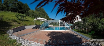 Apartma Most - accommodation with breathtaking views of the rivers, village and mountains