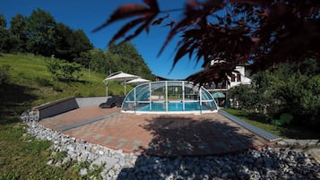 Una piscina riscaldata