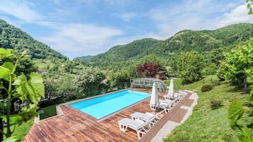 A heated pool