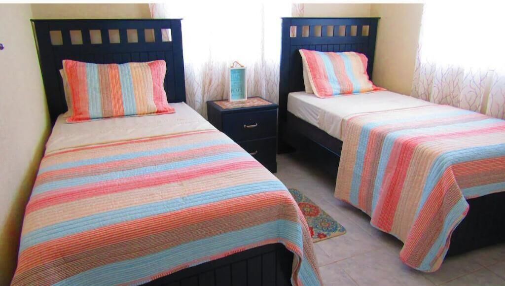 2 bedrooms, in-room safe, iron/ironing board, travel crib