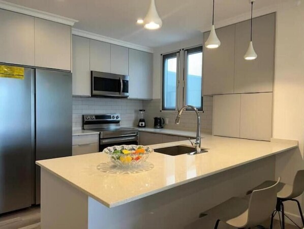 Fridge, microwave, oven, stovetop - Your Caribbean Home Away (South District)