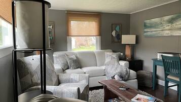 Smart TV, fireplace, printers