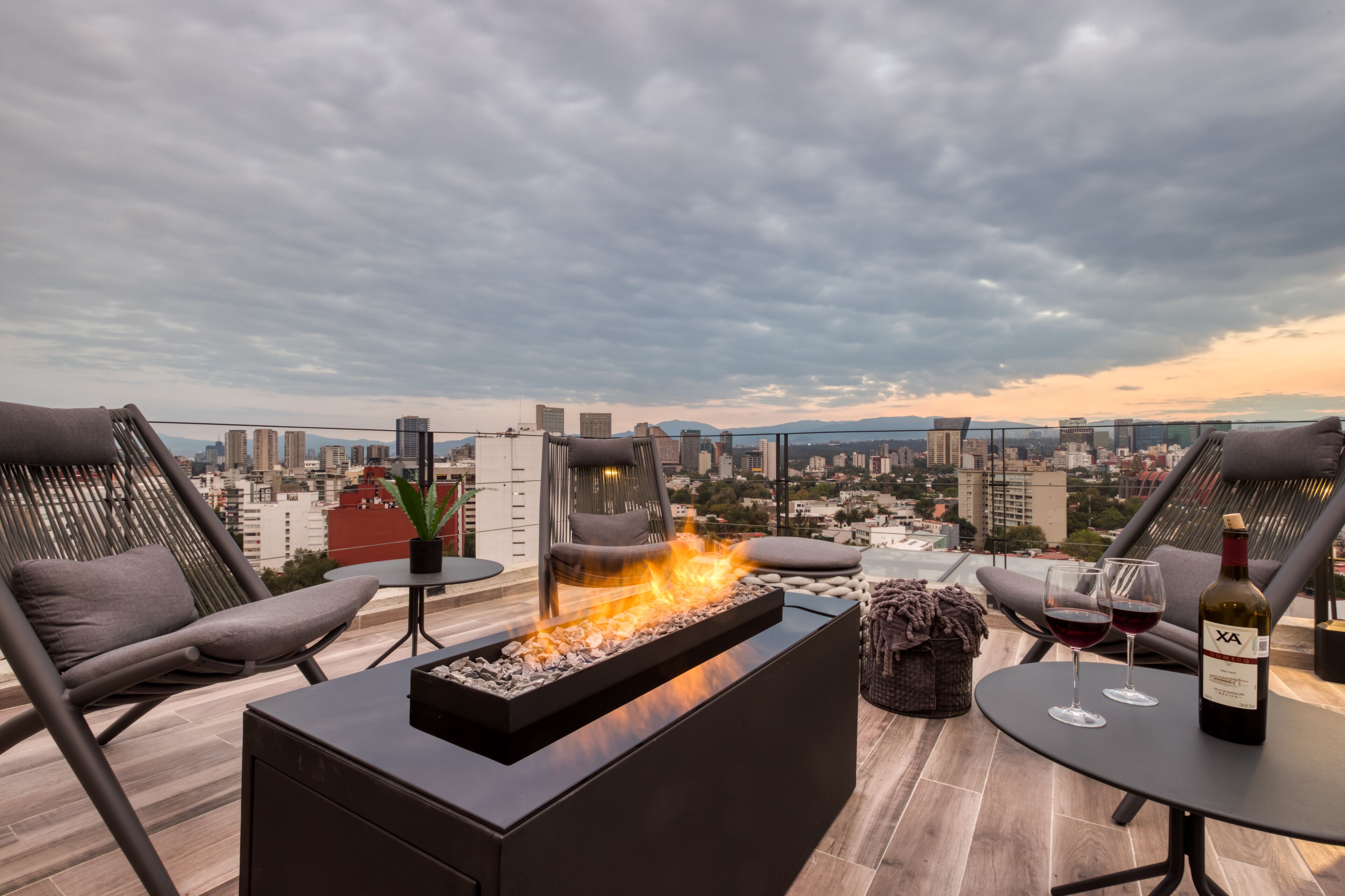 Terrasse sur le toit