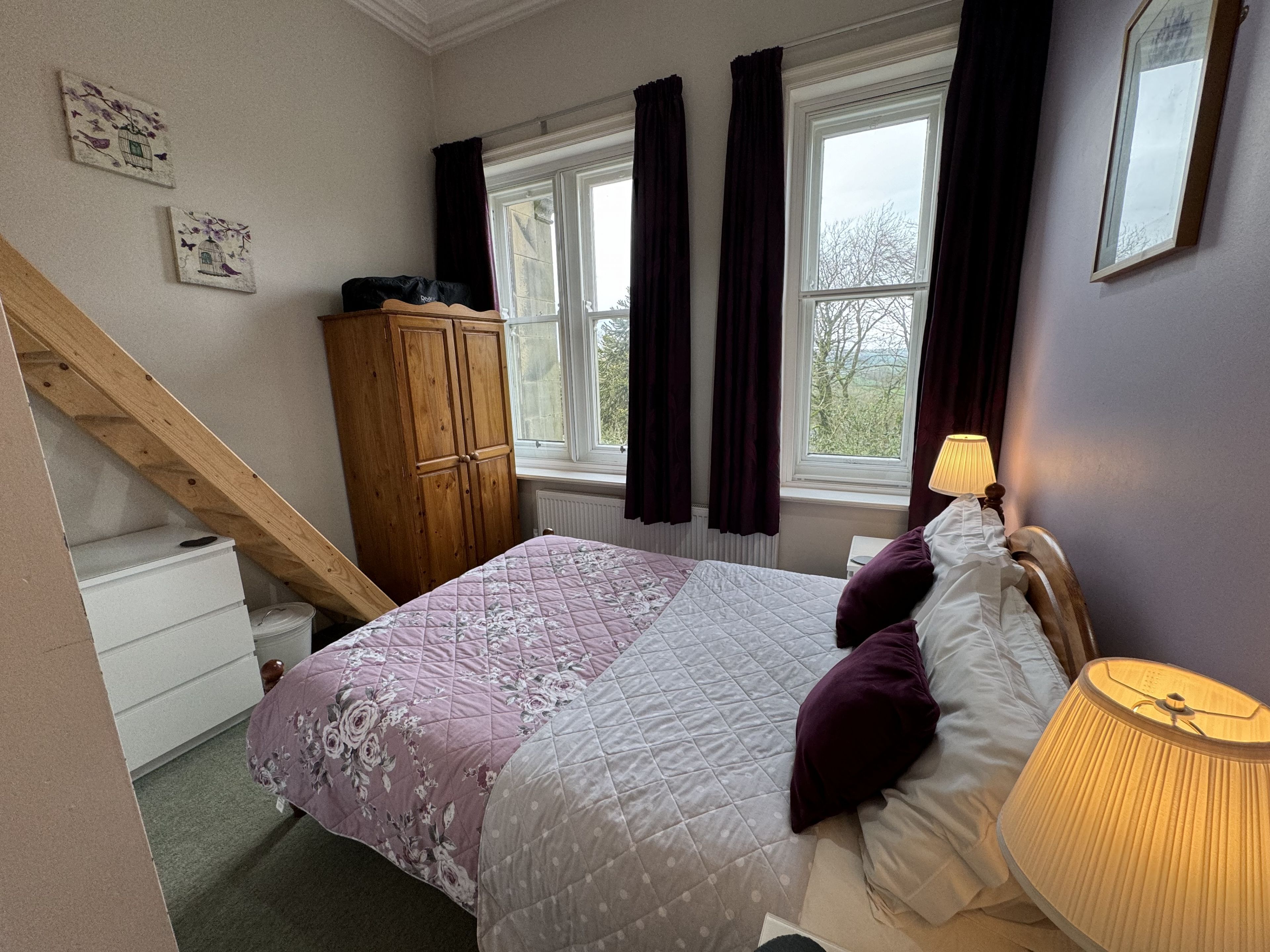 1 bedroom, iron/ironing board, bed sheets