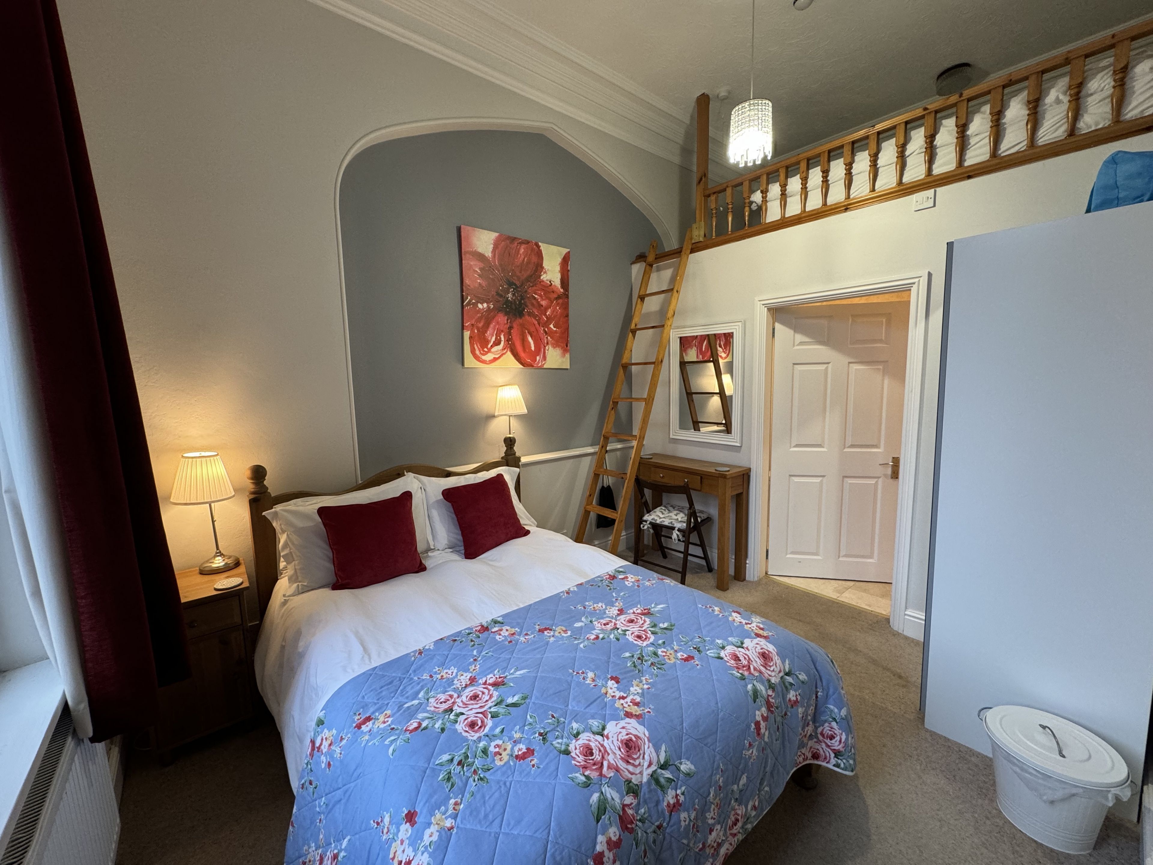 1 bedroom, iron/ironing board, bed sheets