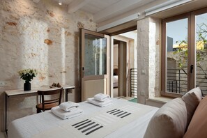 Deluxe Double Room | Premium bedding, down comforters, pillowtop beds, minibar - Sutor Chic Manor (Rethymno)