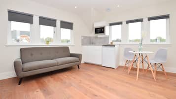 Split Level Deluxe Studio Apartment | 客廳 | 平面電視、加熱地板