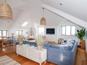 Flat-screen TV, DVD player