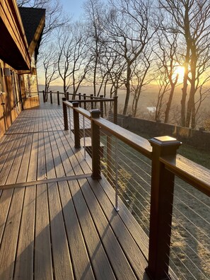Terrace/patio - Massive 4,000 sq foot chalet on more than seven acres, only 90 minutes from NYC (Poughquag)