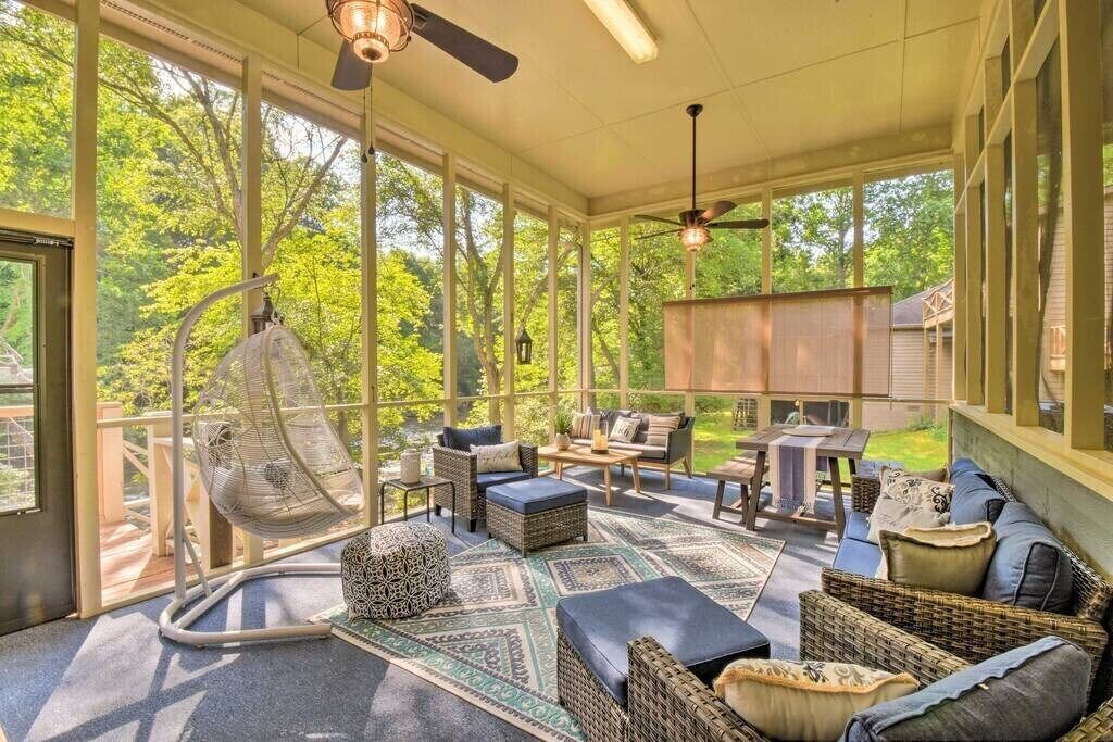 TV, fireplace, video games, books