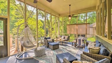 TV, fireplace, video games, books