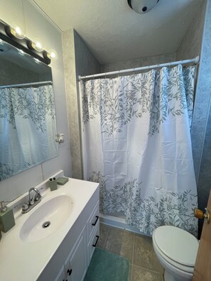 Serviettes fournies, savon, papier toilette
