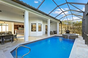 House, Multiple Beds (Central inland home with pool, spa an) | Pool | A heated pool - Central Inland Home With Pool, spa and Table Tennis (Marco Island)