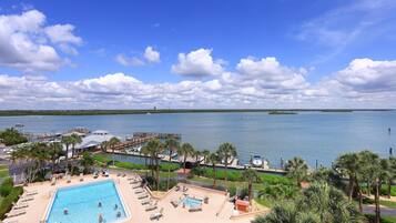 Condo, 1 King Bed (Olde Marco riverfront condo with pool) | Pool | A heated pool