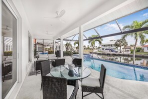 House, Multiple Beds (Pet-friendly waterfront home with poo) | Outdoor dining - Pet-friendly Waterfront Home With Pool, spa and Dock (Marco Island)