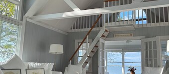 Waterfront home with private beach amazing view and sleeps 10 !