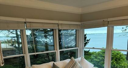 Waterfront home with private beach amazing view and sleeps 10 !