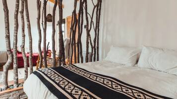 Premium bedding, down duvets, free WiFi