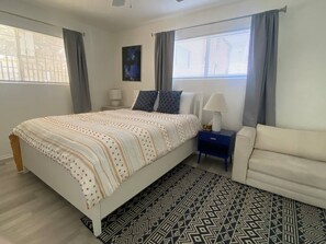 1 bedroom, iron/ironing board, travel crib, free WiFi