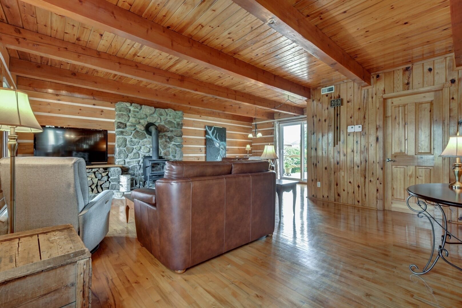 电视、壁炉、电子游戏、DVD 播放器