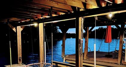 Waterfront cottage with private two-story boat dock