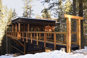 Property grounds - House with bridge, walk around deck, rooftop patio, 24' glass door & much more!! (Rossland)