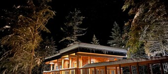 House with bridge, walk around deck, rooftop patio, 24' glass door & much more!!