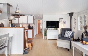Smart TV, chimenea