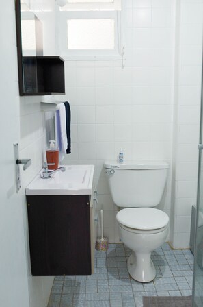Haartrockner, Handtücher, Toilettenpapier