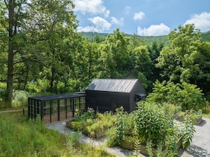 Property grounds - Cozy Couples Retreat | Private Hot Tub | Gardens | Firelight at Shope Creek (Asheville)