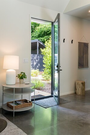 Interior - Tranquil Modern Hideaway | Hot Tub | Wood Stove | Firelight at Shope Creek (Asheville)