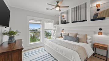 2 habitaciones, tabla de planchar con plancha, cuna de viaje y wifi