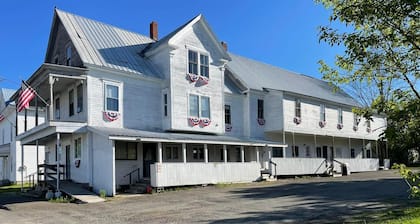 Island Falls Intown. Just off I-95. Gas/Grocery/Lounge nearby