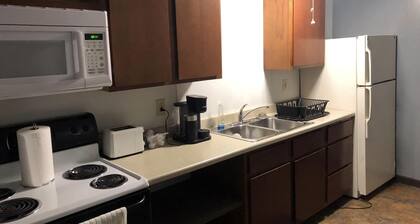 Island Falls Intown. Just off I-95. Gas/Grocery/Lounge nearby