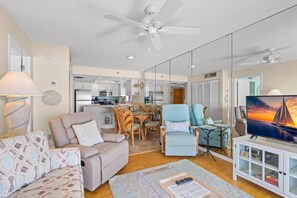 Living area - 🌊 Panoramic Gulf Views & Soothing Coastal Vibes (St Pete Beach)