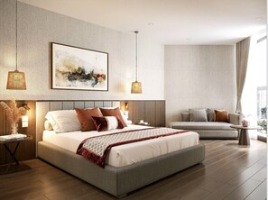 Executive Double or Twin Room, 1 Bedroom, Partial Ocean View, Sea Facing | Egyptian cotton sheets, premium bedding, down comforters - Mandala Cham Bay Hotels & Resorts (Phan Thiet)