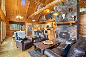 TV, fireplace, DVD player, table football