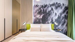 1 室のベッドルーム、アイロン / アイロン台、WiFi (無料)、ベッドシーツ