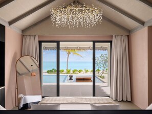 Two Bedroom Residence with Two Beach Pools and Garden Pool | Egyptian cotton sheets, premium bedding, down comforters, pillowtop beds - Villa Haven Resort Maldives (Dhiffushi)